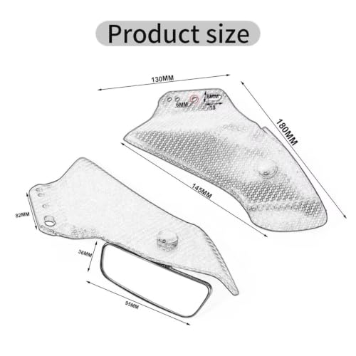 Moto aile latérale Ninja 400 spoiler réglable finition mate - 3