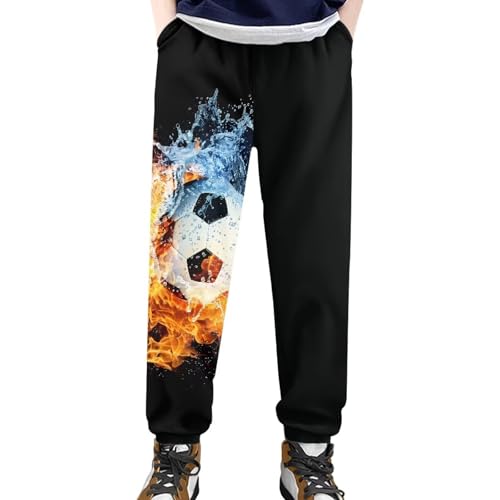 Boys Pants with Pockets Kids Ball Pattern Breathable Joggers Sports Sweatpants 4-15 Teen Boys Trendy Clothes2