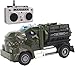 Multi Dinosaur Oil Tanker Military Truck Toy for Boys with Lights and Remote Control