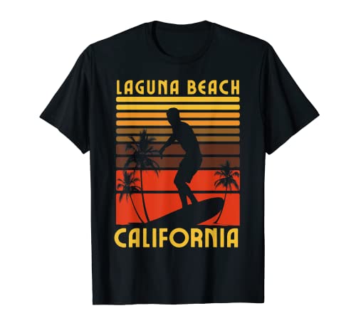 Laguna Beach California Surf Surfista Océano Vintage Camiseta