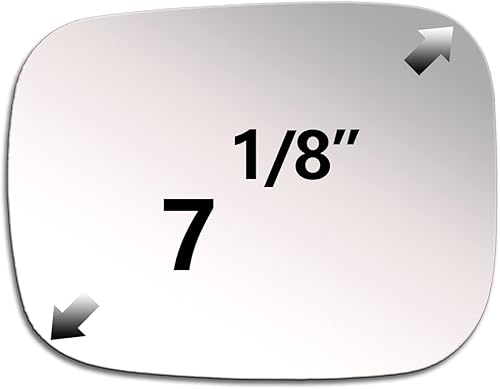 Miniatura 3 de ReYee Espejo lateral de cristal para Volvo V70 2007-2010 2007-2010 XC70 2007-2014 XC90 Driver lado izquierdo espejo reemplazo de vidrio sin placa de