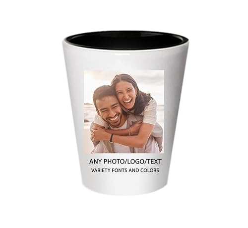 SpreadPassion Custom Shot Glass with Name or Photo
