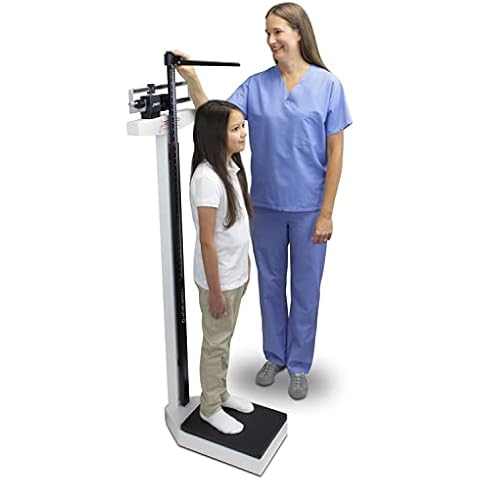 DETECTO 439 Mechanical Physician Beam Scale with Height Rod Cover