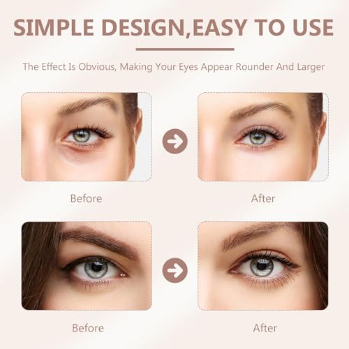 120 Strips Glue-Free Invisible Double Eyelid Sticker, Invisible Eye-Lifting by Sticked, Natural Lift Invisible Double Eyelid Tape, Instant Waterproof Eyelid Lift Strips for Droopy Lids (M Crescent) - Thumbnail 7
