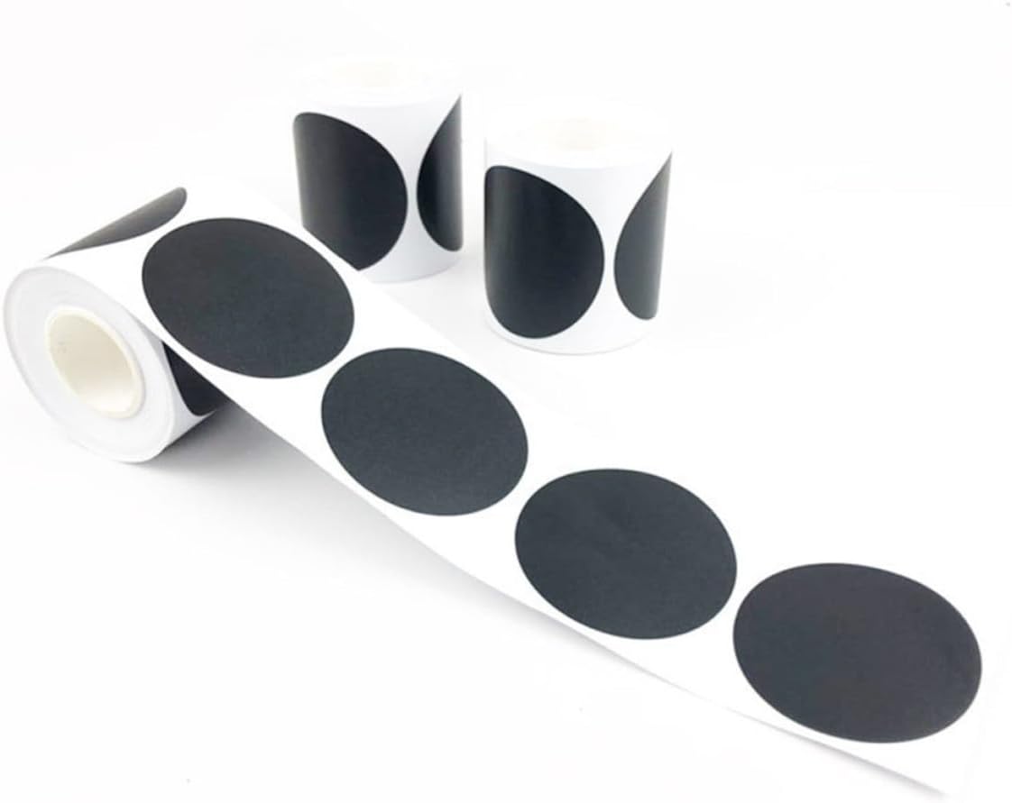 Self Adhesive Bottle Labels Roll for Seasoning, PVC Black