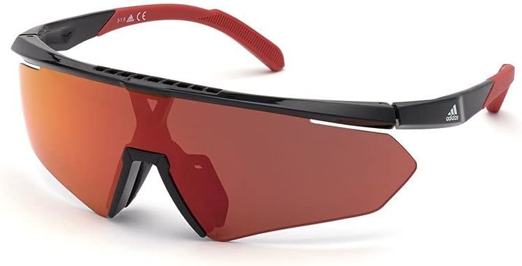 Sunglasses Adidas Sport SP 0027 01L Shiny Black/Roviex Mirror