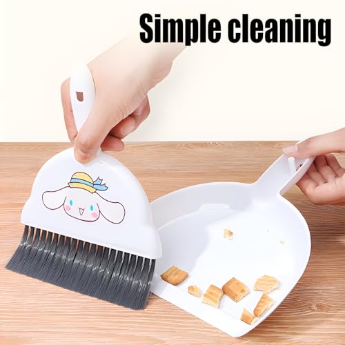 JYJLLM Ultimate Kehrschaufel und Besen Set mit Mini-Bürste und Küchenbesen, gelbes Huhn – Bild 6