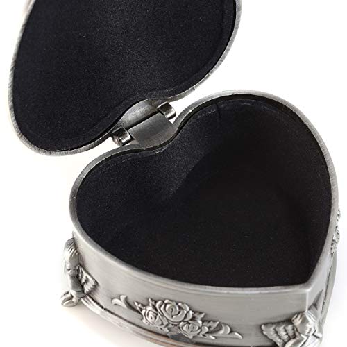 Irish Jewelry Box Heart-Shaped May The Road Rise Medallion Pewter Made In Ireland #TOP4