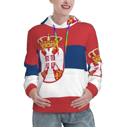 Sweat à capuche Serbie femme résoud le manque de confort pour l'hiver