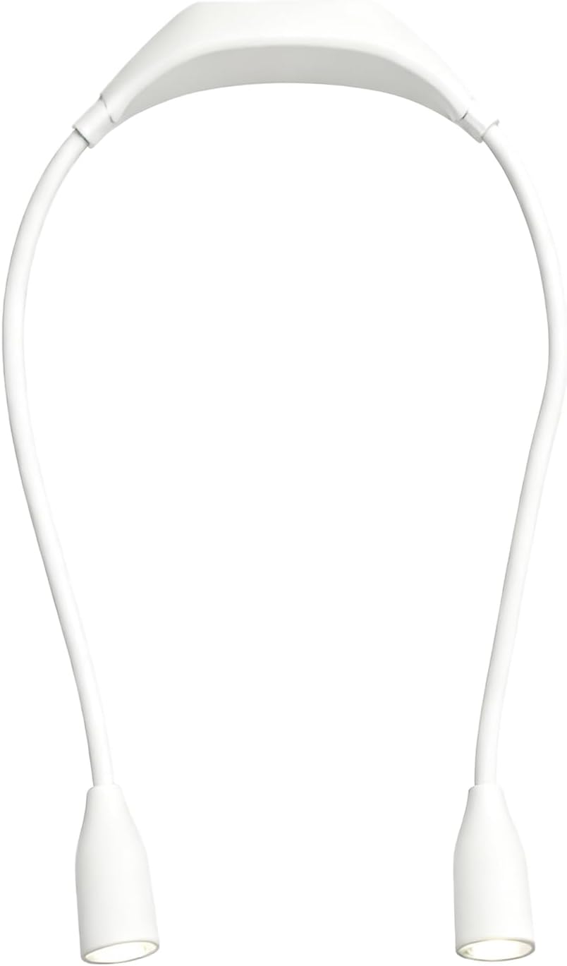 Neck Light for Bed Reading,3 Color Battery Powered LED Lamp - Around The Neck Light - for Knitting Crafting Sewing Reading Maintenance Repairing Working Studying