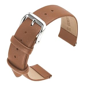 Leder-Uhrenarmbänder, weiches Kalbsleder, Uhrenarmband, Schnellverschluss, Leder-Ersatzarmband für Männer und Frauen, Universal-Uhren, Armband, Edelstahl-Verschluss-Schnalle
