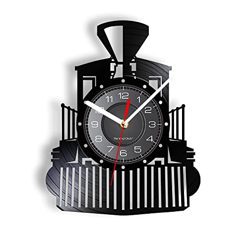 Timethink 12'' Vintage Steam Locomotive Wall Clock
