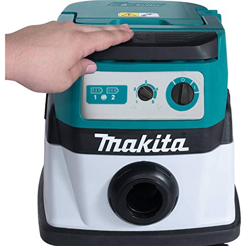 Makita Xcv20Z 18V X2 (36V) Lxt® Lithium-Ion Brushless Cordless 2.1 Gallon Wet/Dry Dust Extractor/Vacuum, Tool Only #TOP1