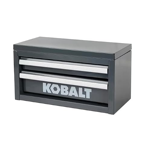 Mini 2-Drawer Steel Tool Box Gray