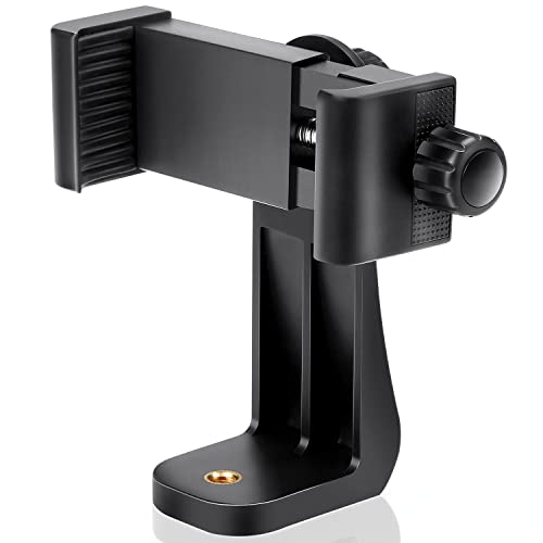 Vastar Smartphone Tripod Cell Phone Holder Mount Adapter, Fits iPhone, Samsung, and all Phones, Rotates Vertical and Horizontal, Adjustable Clamp #1