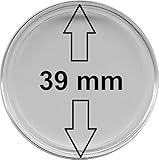 Ohne Rand w-deal Münzkapseln 39 mm, 10 Stück, ohne Rand