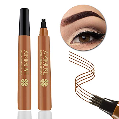 Microblading Eyebrow Pen, Waterproof brow Pencil, Eyebrow Tattoo Pen, Natural Looking, Long Lasting (AUBURN)