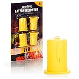 com-four® 4x LED Deko-Licht für Laternen und Teelichter - Elektrische Mini-Lampe für Lampions, Windlichter und zur Dekoration (4 Stück)