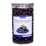 SODGHYTR Freeze Dried Blueberries,3.53oz/100g,No Added Sugar,Freeze Dried Fruit Snacks,Dehydrated Fruit, Whole Blueberries,for Smoothies,Baking,Oatmeal,Yogurt