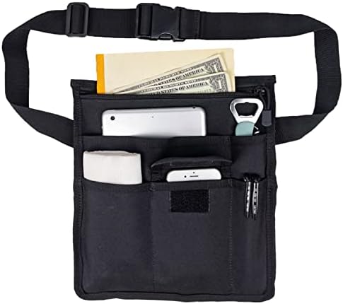 Waitress Apron Server Aprons Serving Aprons for Waitresses Cute Reusable Restaurant Teacher Money Pouch with Adjustable Belt and Shoulder Strap
