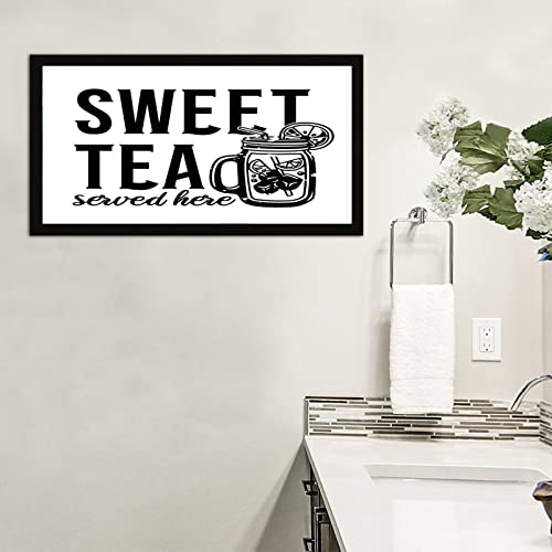 Plaque murale Sweet Tea en bois idée cadeau pendaison de crémaillère originale - 6