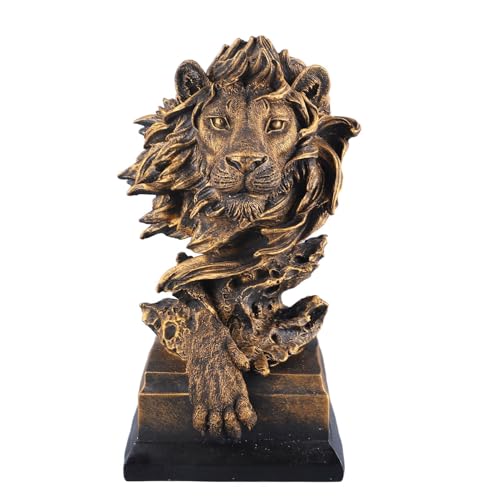 ShanQuilyx Vintage Lion Resin Statue with Innovative Design, Exquisite Three-Dimensional