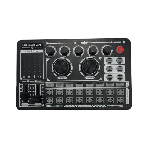 Scheda audio inglese F996 Microfono Audio Multifunzionale Pratico Live Streaming