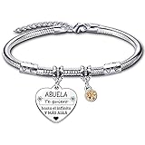 LUODAN Regalo Pulsera para Abuela Pulsera Abuela personalizada día de la Madre Regalo original，pulsera Abuela Regalo de cumpleaños para Abuela，Regalo para mi Abuela de Navidad (2)