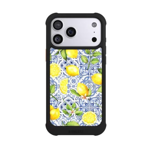 Coque iPhone 17 Pro Max antichoc MagSafe NIVOmax noire motif Grèce