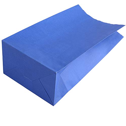 Party Favor Bag - 50 Piece Navy Blue Kraft Paper Treat Bags Ideal for, Lunch, Gift Bags Birthday Parties, July 4th or Baby Showers - 5 x 3 x 9 Inch - Thumbnail 6