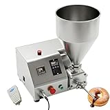 Automatische 20L Marmeladenfüllmaschine mit Fußpedal, Edelstahl Krapfenspritze für Gewerbe, Elektrischer Donut Füller und Dosiergerät für Konditorei und Cafés