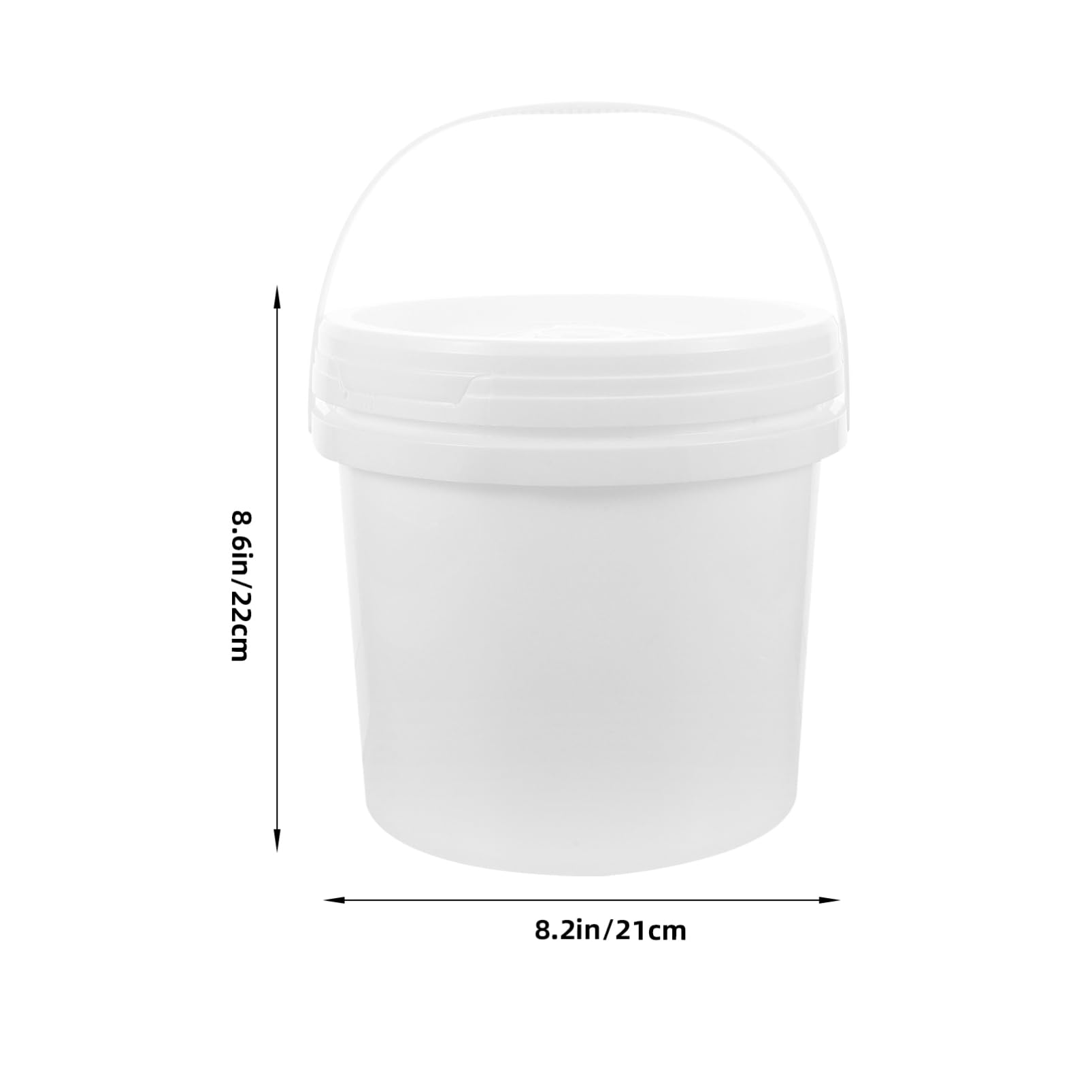 Mipcase Dispenser da Bianco e la Plastica di Umidificate Salviette in Pratico 5l, Contenitore Leggero Conservazione di Salviette Igienizzanti in Casa e Auto