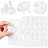 100 cubiertas transparentes para enchufes a prueba de bebés y niños para enchufes eléctricos, a granel