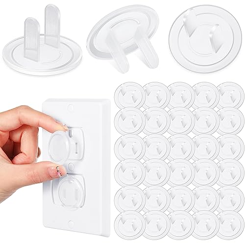 Thyle 50 Pcs Outlet Covers Bulk Child Baby Proofing Plug for Electrical Outlets Covers Easy Install Socket Sturdy Safe Secure Baby Proofing Kit for Home Office Bulk