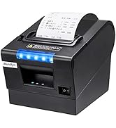 MUNBYN プリンター レシートプリンター 感熱プリンター サーマルプリンター ESC/POS エプソン指令対応 領収書/請求書 300mm/s高速印刷 USB/Serial/LANポート多端...