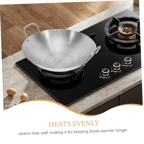 Wok redondo de acero inoxidable Cabilock con doble asa miniatura 3