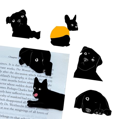 Magnetic Bookmarks - 6 Pieces Cute Dogs Bookmarks for Women Readers, Book Marks for Reading Office Supplies, Book Markers Gift for Book Lovers (A)