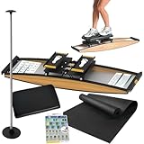 CUTANGELAR Skisimulator Für Drinnen – Aerobic-Fitnessgerät Für Zu Hause Mit Skistöcken Und...