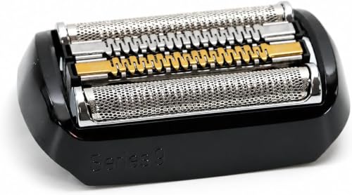 92B Scherkopf für Braun Series 9, Scherblatt Kompatibel mit Braun Elektrorasierer Herren S9, Ersatzscherkopf für 9050cc, 9280cc, 9370cc, 9070cc, 9290cc, 9075cc, 9295cc（Schwarz）