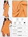 MIYIEONZ Women Sleeveless Sexy V Neck Bodycon Mini Dress Summer Side Slit Mesh Irregular Ruffle Hem Backless Short Dress Orange