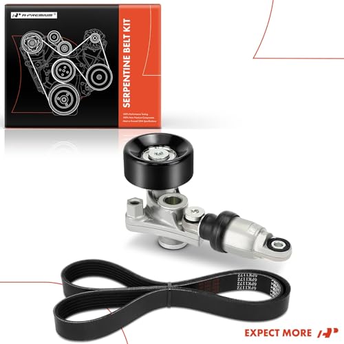 A-Premium Kit de correia de transmissão serpentina do motor compatível com carros Honda & Acura - Ac