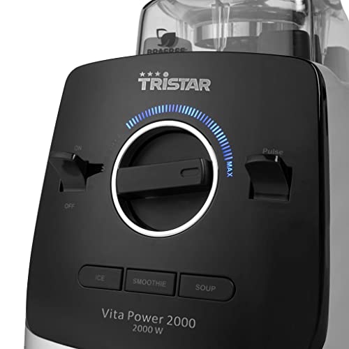 Tristar BL-4473 VitaPower Blender 2000-2L BPA-Free Tritan Mixing Container - 2000 Watt, Black, Silver - Image 10