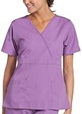 Dickies Women's Everyday Scrubs (EDS) Mock Wrap 2 Pocket Empire Waist Top