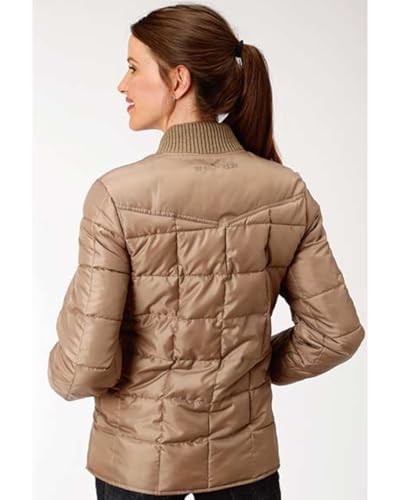 WOMENS KHAKI POLY-FILLED JACKET2