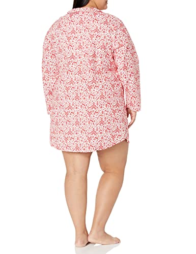 Image of Amazon Essentials Women's Woven Flannel Notch Collar Nightgown (Available in Plus Size)