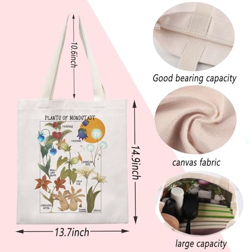 Bolsa tote de lona con diseño de anime miniatura 4