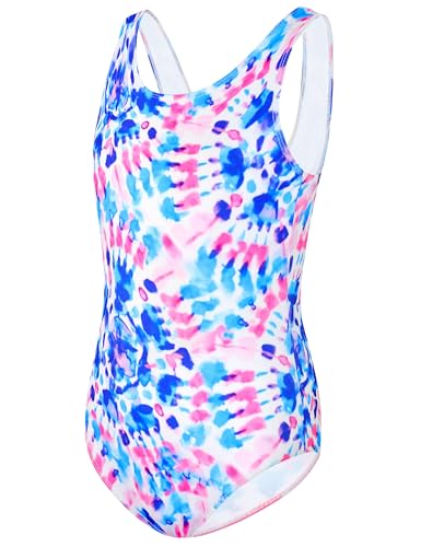 Image of Girls Swimsuits Back Cutout Bathing Suits for Girls 6-14 Removable Chest Pad Quick Dry for Swim Team Beach Pool