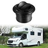 Port de ventilation rotatif de 75 mm avec lames d'arrêt pour systèmes de chauffage Webasto et Eberspacher dans les camping-cars, bus et navires