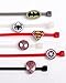 Shannon's Chixx Colorful Poultry Leg Bands for Home Chicken Coops, Identification Bands for Chickens, Ducks, Geese, and Turkeys, Superhero Charms (Set of 10)
