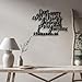 LIYOUYA Philippians4:6 Metal Wall Decor - Bible House Decor Black Wall Art Home Decor for Living Room, Bedroom, Dining Room (Black)